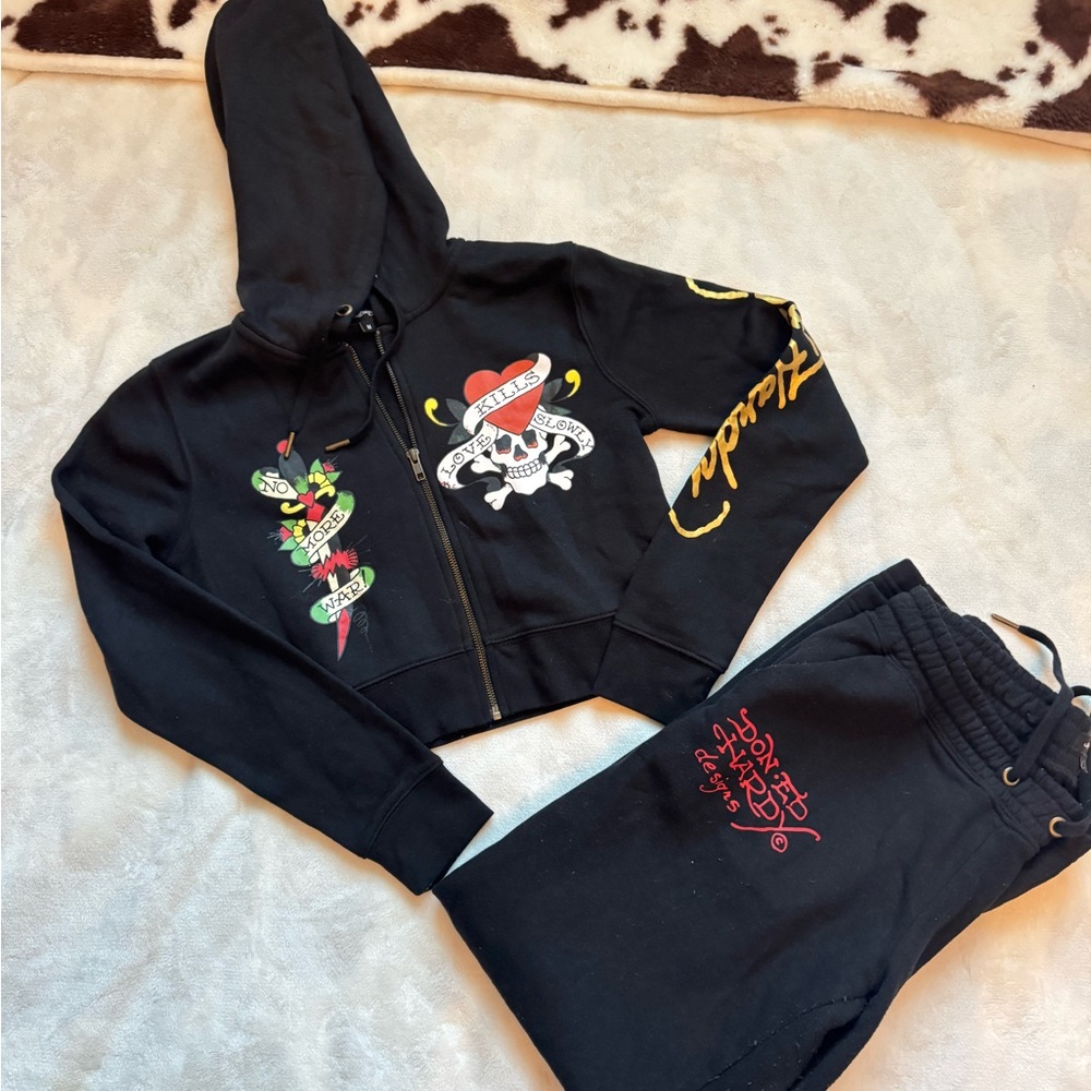 Ed Hardy “Love Kills Slowly” Tracksuit Set